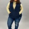 63 OR 39 OT-Y {Looking For Fun} Navy Sherpa Hooded Vest PLUS SIZE 1X 2X 3X -Curvy Chic Boutique image 94ef55d4 7dcd 4510 aecc 4228c9686260