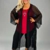 LD-O {Drawn To Lace} Black SALE! Lace Duster PLUS SIZE XL 2X 3X -Curvy Chic Boutique image 9595ac23 0126 4df4 ba56 c2e1cb04f4fd