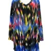 29 PQ {Busy Days Ahead} Blue Black Yellow Print Top PLUS SIZE XL 2X 3X -Curvy Chic Boutique image 976278d6 baa3 4294 a674 60be36efddb4