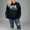 53 GT-D {Over Thinker} Black Graphic Sweatshirt PLUS SIZE 1X 2X 3X -Curvy Chic Boutique image 9a0856e4 ffa2 43c7 b0bf 2120646e0cce
