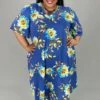70 PSS-C {All Floral} Royal Blue Floral Print Dress SALE!!!! PLUS SIZE 1X 2X 3X -Curvy Chic Boutique image 9b526be5 1e65 4e28 b6f3 7a11a4505136