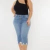 LEG-44 {KanCan} Medium Mid-Rise Capri Jeans EXTENDED PLUS SIZE 16 18 20 22 -Curvy Chic Boutique image 9b6e01b5 8bb6 47e8 838d 759f572a82d9