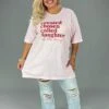 11 GT-D {Created Chosen Called} Pink Graphic Tee PLUS SIZE 3X -Curvy Chic Boutique image 9c49dcc1 cdb5 4be1 8e44 8f9374fb60a9