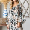 34 OS-P {Born To Shine} Taupe Floral Dress PLUS SIZE 1X 2X 3X -Curvy Chic Boutique image 9c6590fa 1802 4e68 9b48 a6b6624a25c1