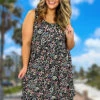 35 SV-B {Edge Of Romance} Black Floral Tiered Dress PLUS SIZE XL 2X 3X -Curvy Chic Boutique image a1983a52 37d8 4541 9cf2 d6ee0210941f