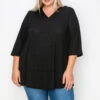 24 HD {Mellow Mood} Black Waffle Knit Hoodie CURVY BRAND!!! EXTENDED PLUS SIZE 3X 4X 5X 6X -Curvy Chic Boutique image a2a80396 ffc3 4070 8af7 fbfe2625adfb