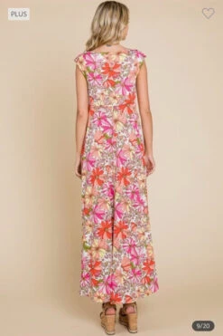 LD-N {Refresh Your Memory} SALE! Ivory Floral Babydoll Maxi Dress PLUS SIZE 1X 2X 3X -Curvy Chic Boutique image a331118a 1487 465a a127 77c62ae18e49