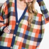 31 OT-D {Check My Vibes} Orange Checkered Cardigan PLUS SIZE 1X 2X 3X -Curvy Chic Boutique image a54650ff c08c 4cea a7ad e248adacd4c2