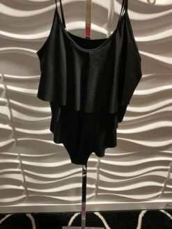 SWIM A {Me And The Sea} Black Ruffle One Piece Swimsuit SALE!!! PLUS SIZE 1X 2X 3X