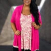 11 OT-A {Splendid Day} Fuchsia Short Sleeve Cardigan PLUS SIZE 1X 2X 3X -Curvy Chic Boutique image a7c2ffbd 1a2b 4575 8ff4 35ec0540ebdf