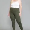 BIN-98 {Smarty Pants} OLIVE Leggings W/Pocket PLUS SIZE 1X 2X 3X -Curvy Chic Boutique image a954d1a9 29e5 473c 85b7 a6c7b8ced2a5