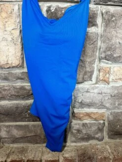 SWIM-J {Sea Kingdom} Blue Ribbed One Piece Swimsuit SALE!!! PLUS SIZE 3X
