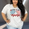 12 GT-L {American Mama} Ash Grey Graphic Tee PLUS SIZE 1X 2X 3X -Curvy Chic Boutique image b194dd99 5661 4ac5 8197 561edd7c67e4