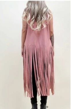 82 OT-C {Essence Of Style} Rose Vest W/Fringe PLUS SIZE 1X 2X 3X -Curvy Chic Boutique image b39b8c20 69ab 4228 91d0 24699e9b3bc0