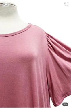 17 SSS-I {Being Optimistic} Rose Short Sleeve Tunic EXTENDED PLUS SIZE 3X 4X 5X -Curvy Chic Boutique image b3b92cff 83d5 4693 9f35 d2150ba65ffe