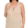 TANK {Savvy Chic} Heather Beige Ribbed Racerback Tank PLUS SIZE 1X 2X 3X -Curvy Chic Boutique image b5a3206f 82b0 4252 a511 b34bcb255542