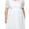 97 SSS-D {Everyday A Runway} White Check Lined Dress PLUS SIZE 1X 2X 3X -Curvy Chic Boutique image b5dddc31 05f9 4144 aaf0 a794966793ea