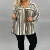 89 HD-I {On My Terms} Taupe/Brown Striped Hoodie PLUS SIZE 1X 2X 3X -Curvy Chic Boutique image b6695ede 8c5f 4093 b0c2 703eb23a40d7