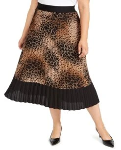 BT-A M-109 "ALFANI" {Animal Instinct} Leopard Skirt Retail $89.50!!PLUS SIZE 0X 1X 2X 3X