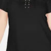 SD-A/M-109 {Karen Scott} Black Lace-Up Top Retail $36.50 ***FLASH SALE*** -Curvy Chic Boutique image bb5ce4b4 1d9a 4238 922d b9227b05e136