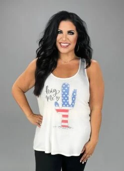 66 GT-D {Cutie Cactus} SALE! Patriotic Catcus Graphic Tee Sleeveless PLUS SIZE 1X 2X 3X -Curvy Chic Boutique image bf30b706 112d 4c5d 9d4b 20f441e7ab18