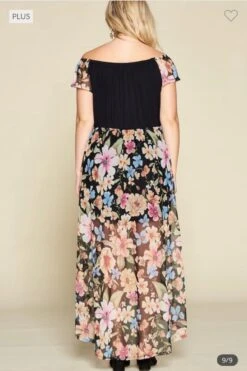 LD-G {All The Allure} Black Floral Romper PLUS SIZE 1X 2X 3X -Curvy Chic Boutique image c5d47705 e046 454c 997e cd653c7d8bf7