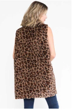 22 OR 35 OT-F {Money Moves} Mocha Animal Print Lined Vest PLUS SIZE 1X 2X 3X -Curvy Chic Boutique image c952e340 9b68 4dfd 99bb b2e55bc10592