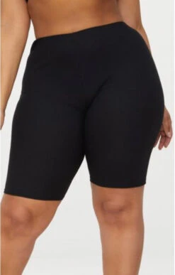 LEG-77 {Sleek Vibes} BLACK Biker Shorts CURVY BRAND!!! EXTENDED PLUS SIZE 1X 2X 3X 4X 5X 6X