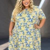 25 PSS-M {Eyes On The Prize} Yellow Floral Dress W/Pockets EXTENDED PLUS SIZE 4X 5X 6X SALE!! -Curvy Chic Boutique image cc7e0189 28b8 4302 8084 2ca520a48d9d