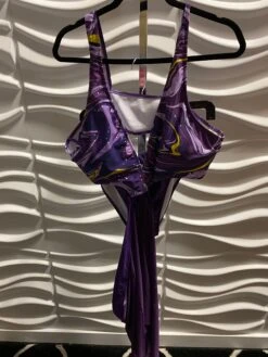 SWIM-U {Luxury Awaits} Purple Print One Piece Swimsuit W/Skirt EXTENDED PLUS SIZE 4X