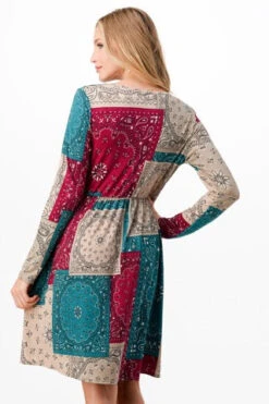 14 PLS-A {Second Thoughts} Multi-Color Surplice Dress PLUS SIZE 1X 2X 3X -Curvy Chic Boutique image d000cf9e 17e7 451e a9e5 1d3e88a54c5c