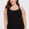 BIN-51 TK {Be Inspired} Black Ribbed Racer Back Tank PLUS SIZE XL 2X 3X -Curvy Chic Boutique image d2c74d58 f398 4d98 a8b1 1c5d7728ec33