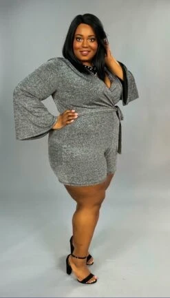 RP-Z {All That Glitters} Silver/Black Angel Sleeve SALE!!! PLUS SIZE 1X 2X 3X -Curvy Chic Boutique image d3ec0ea2 ac0b 4473 a844 f39fb0160294