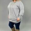 HD-M {Having A Blast} Heather Grey Long Hoodie With Pockets -Curvy Chic Boutique image d6192528 196b 4d84 9c05 5afd4c8dae62