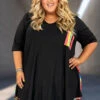 87 CP-A {Surrounded By Sunshine} Rainbow Striped Detail Tunic EXTENDED PLUS SIZE 3X 4X 5X -Curvy Chic Boutique image d65122c4 b752 4c7f 95e2 f55d56189abc