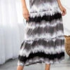 BT-F {Genuine Gratitude} BLACK Tie Dye Tiered Skirt PLUS SIZE 1X 2X 3X -Curvy Chic Boutique image db0296f3 bd2c 4c3d 89ae 058391c094bb