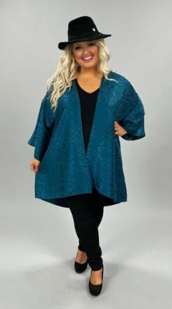 25 OT-I {All My Dreams} Teal Kimono SALE!!!! PLUS SIZE 1X 2X 3X