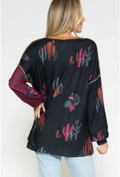 28 OR 37 PLS-A {Cactus Fever} Mustard Print Top SALE!! PLUS SIZE 1X 2X 3X -Curvy Chic Boutique image de47ede6 19fd 4ea5 a653 ac441cdf2116