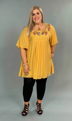 SD-Q {Good As Gold} "UMGEE" Dress With Floral Embroidery