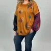 28 OR 37 PLS-A {Cactus Fever} Mustard Print Top SALE!! PLUS SIZE 1X 2X 3X -Curvy Chic Boutique image e0ba21b2 9d9b 4a65 af5d 6858e6cf15a7