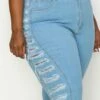 LEG-42 {The Map} Medium Ripped Side Flared Jeans PLUS SIZE 1X 2X 3X -Curvy Chic Boutique image e1f5daa7 23a8 47da a90c a7febd409c47