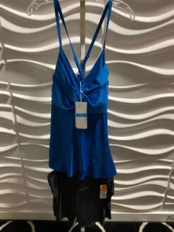 SWIM-M {Laps & Waves} Blue/Black Two Piece Swimsuit SALE!!! PLUS SIZE 3X