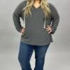 35 HD-A {Cozier Now} Charcoal Hoodie W/Leopard Tie SALE!! PLUS SIZE 1X 2X 3X -Curvy Chic Boutique image e4ed8594 623a 4f06 a83b 73f4dbbedaa7