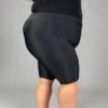 SWIM-A {Calypsa Shorts} Black Long Bike Swim Shorts EXTENDED PLUS SIZE 1X 2X 3X 4X