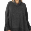 85 Or 59 SLS-A {Reflections} Charcoal Oversized Turtleneck Top PLUS SIZE 1X 2X 3X -Curvy Chic Boutique image e9a40144 a0a2 4f97 8d03 56a5aa5b3947
