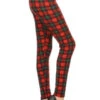 BIN 99 {Counting The Hours} Red/Green Plaid Leggings EXTENDED PLUS SIZE 3X/5X -Curvy Chic Boutique image eb0ffc49 cc40 465e a215 674f57be7ae1
