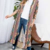 LD-Q {Aztec Vision} Taupe Aztec Print Duster W/Pockets PLUS SIZE 1X 2X 3X -Curvy Chic Boutique image f7b21414 08e9 4ccd 9fc1 f0a846873bc7