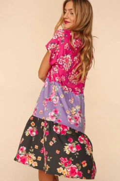 11 CP-H {Love Beyond Measure} Multi-Color Floral Tiered Dress PLUS SIZE 1X 2X 3X -Curvy Chic Boutique image f8a72f5e 2d1a 4be0 bba3 765526d57aac