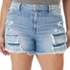 BT-H {KanCan} Distressed Denim Shorts PLUS SIZE 16 18 20 22 -Curvy Chic Boutique image fa64eef9 40e0 47b5 8595 662e8c9ef5da