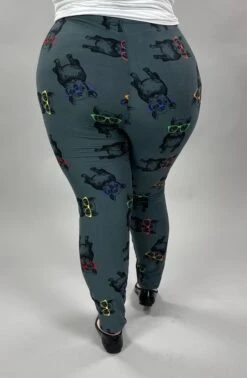 LEG-29 {Cool Pups} Dogs W/Glasses Printed Leggings E XTENDED PLUS SIZE -Curvy Chic Boutique image faf95de4 f586 4889 a9b3 d2b64155f6cc